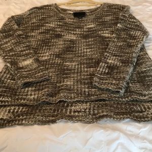 Green/grey/white acrylic/wool sweater